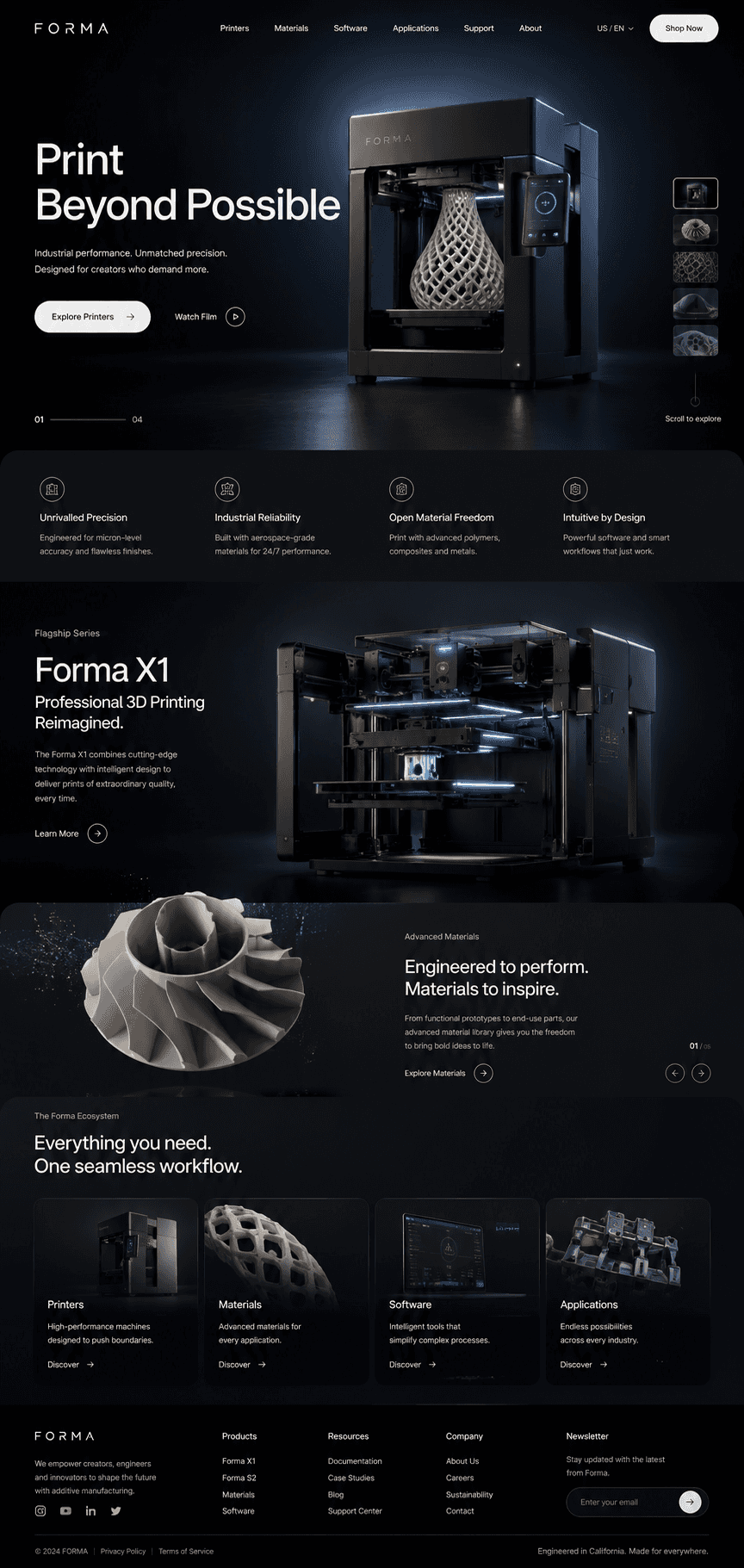 Retail ecommerce website example